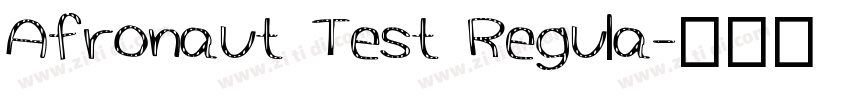 Afronaut Test Regula字体转换